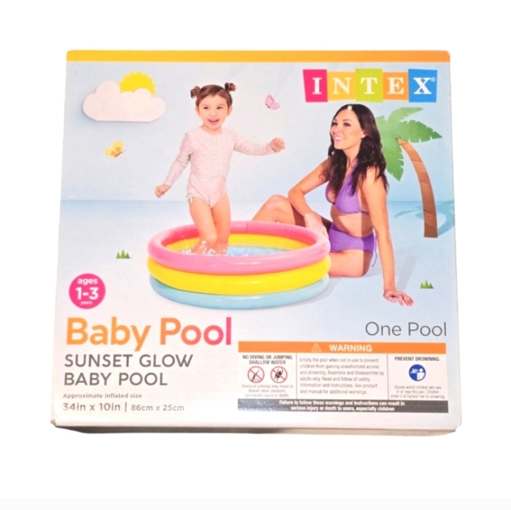 Intex Sunset Glow Inflatable Baby Pool